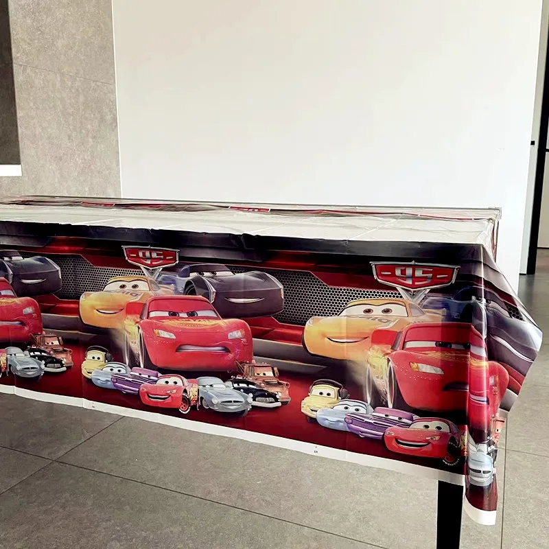 Lighting Mcqueen Birthday Decor - 108*180cm Racing Cars Lightning Mcqueen Disposable