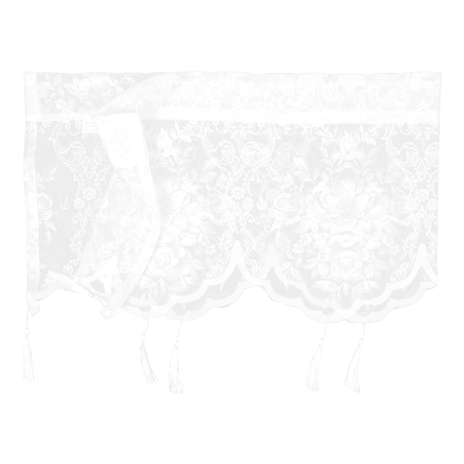 Office Lighting Decor - White Lace Curtain Sheer Window Curtain