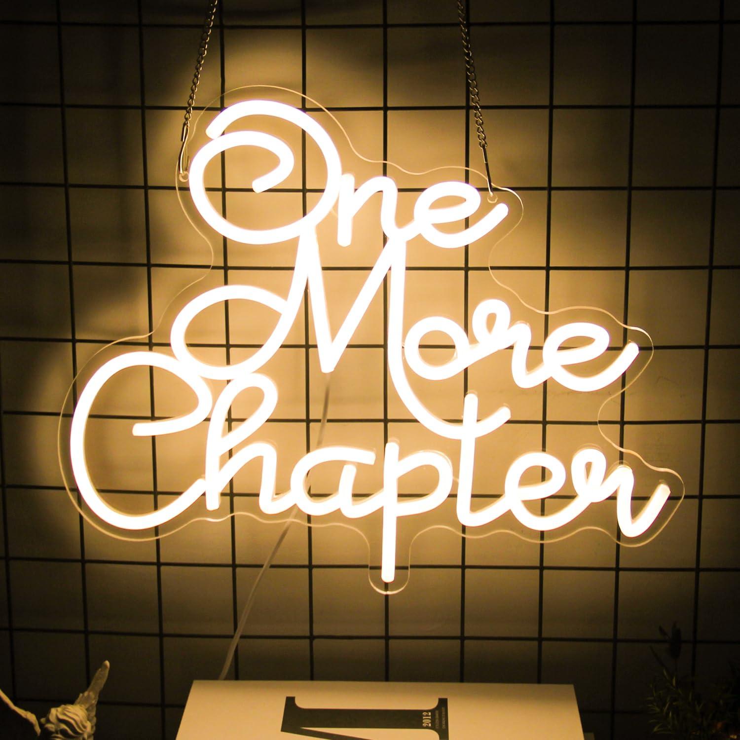 Lighting Decor And More - One More Chapter Neon Sign USB