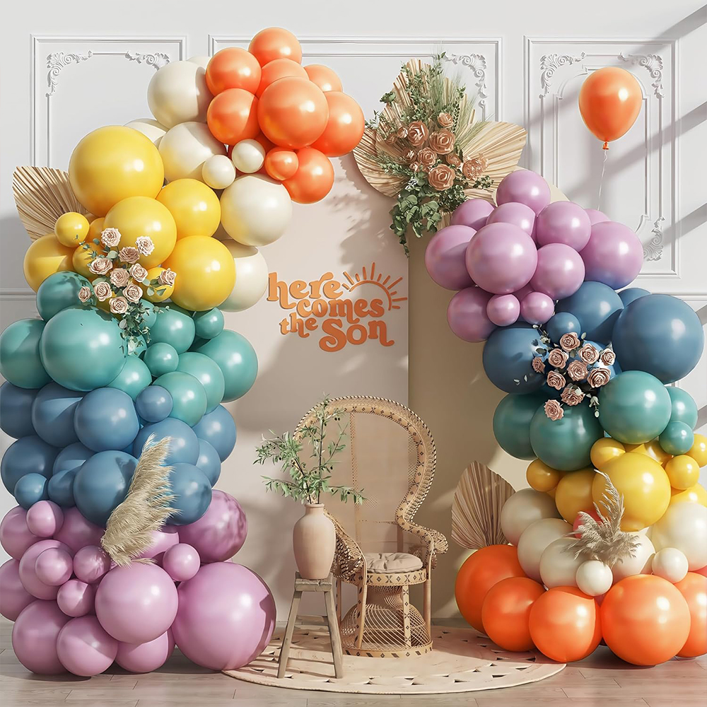 Orange Lighting Decor - 144Pcs Forest Balloon Garland Arch Kit