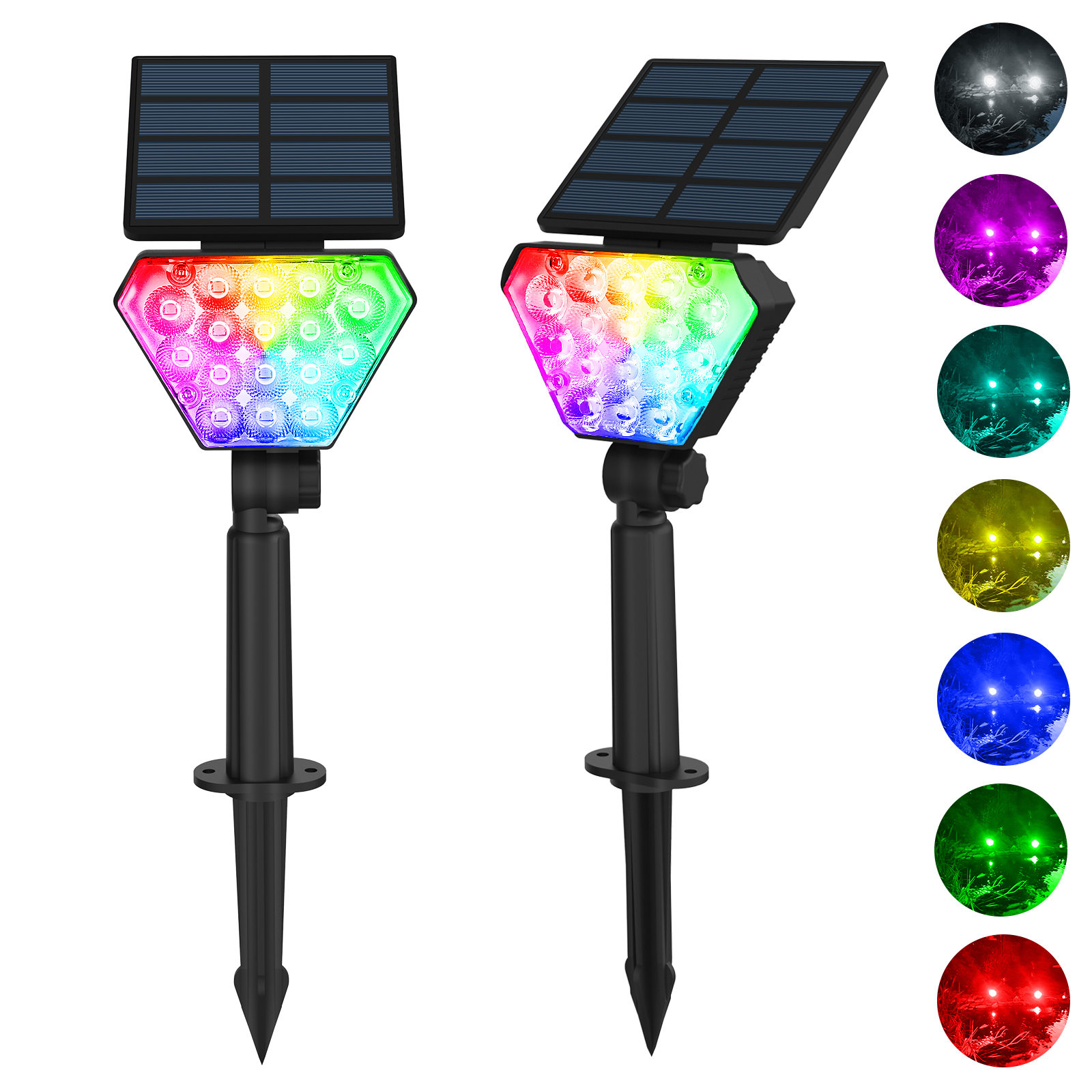 Lighting Decor Sunrise - TSUN 2PCS Solar Spotlight Solar Garden