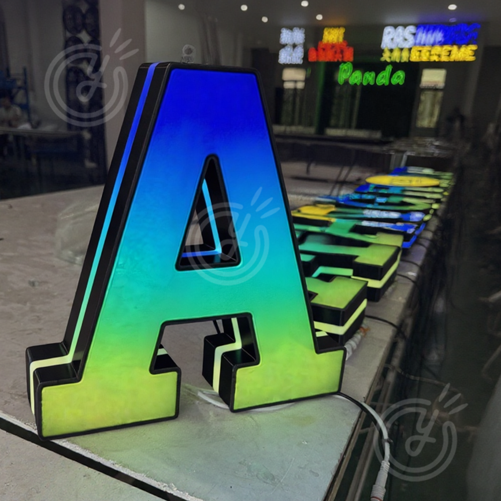 Lighting Decor Company - Custom RGB Metal LED Sign Wall