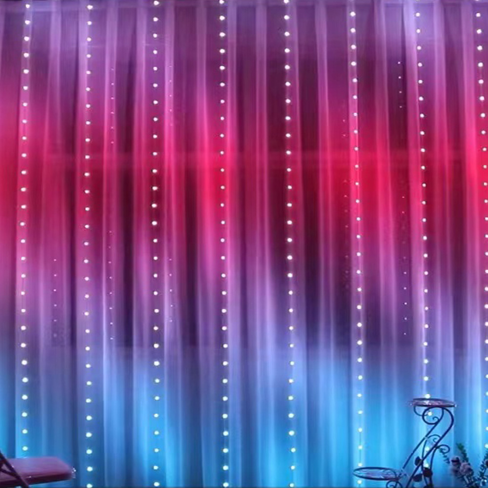 Lighting Decor Outdoor - 3M RGB Smart LED Curtain Lights