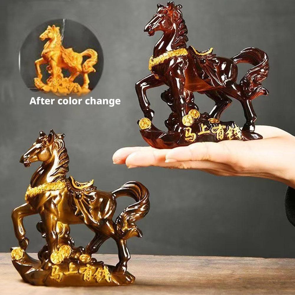 Office Lighting Decor - Color Changing Horse Figurine Warm Water