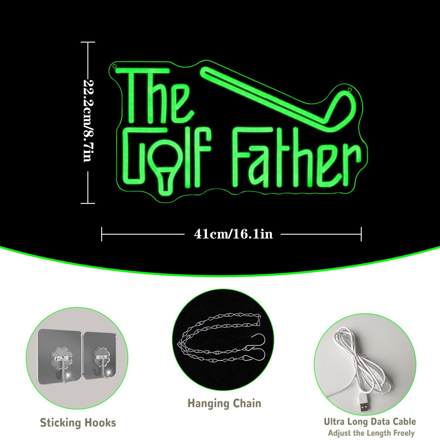 The Golf Father Neon Sign USB  - Office Lighting Decor recensie en prijs