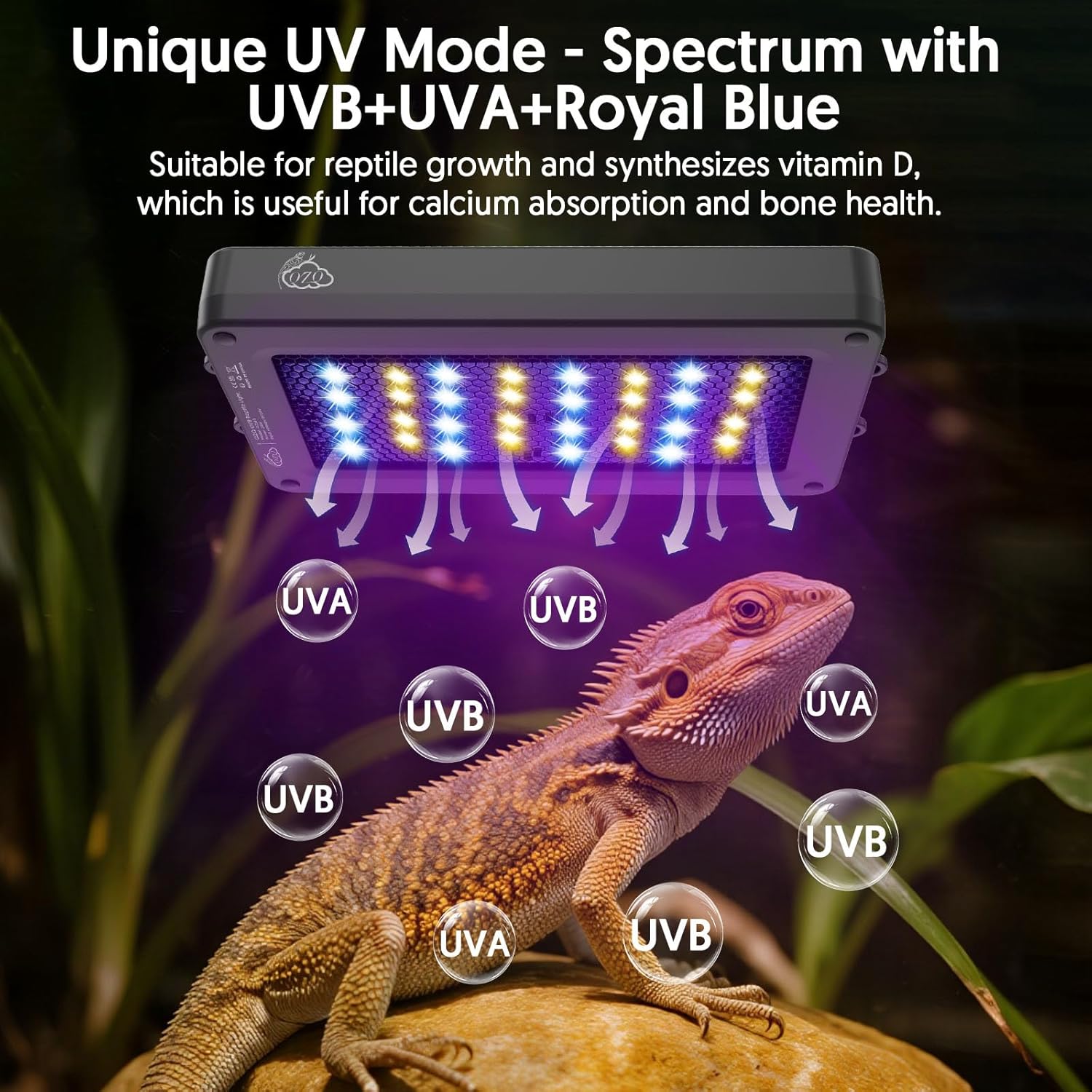 24W LED UVA UVB Reptile Lamp w - Gecko Lighting & Decor recensie en prijs