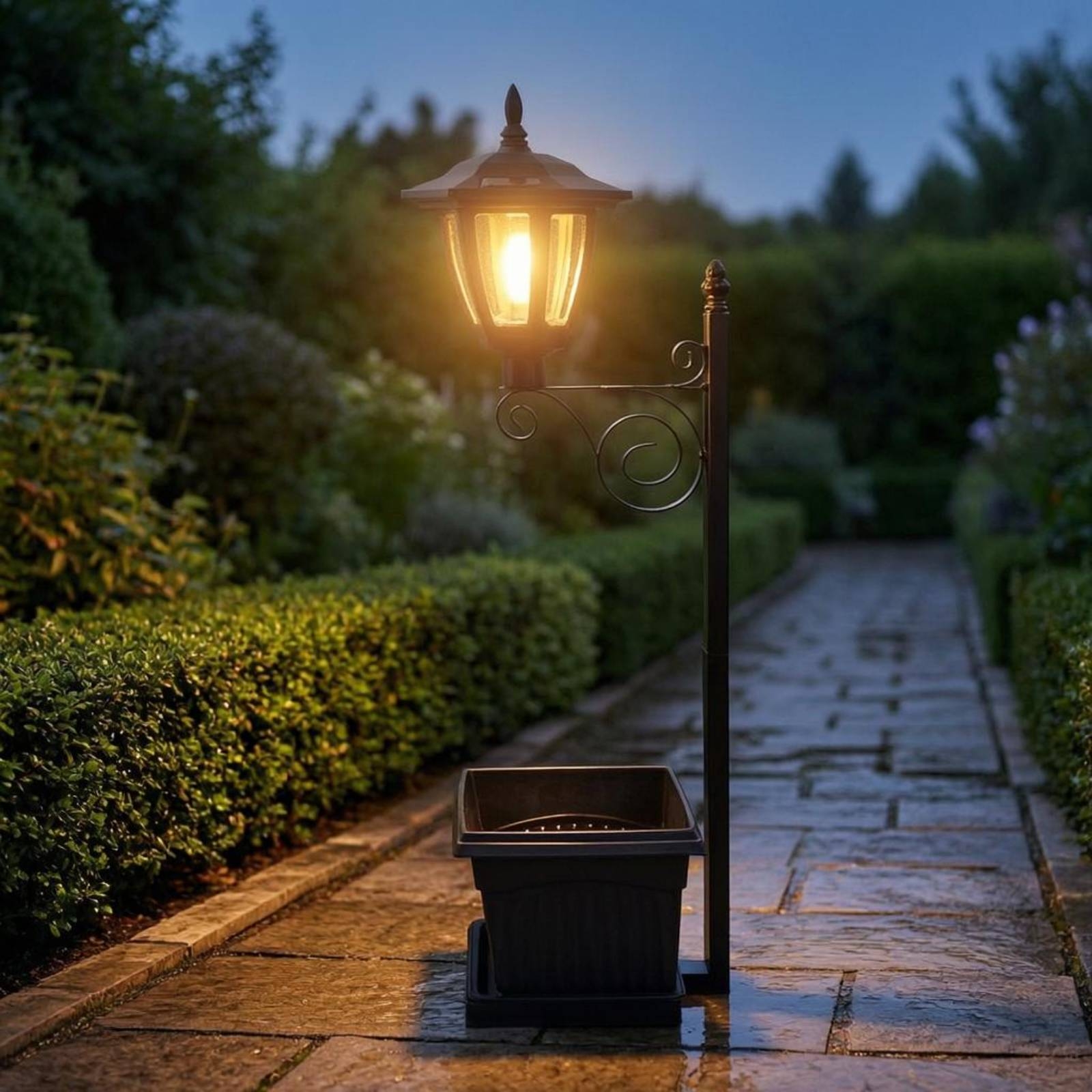 Solar Flower Pot Light Wrought - Lighting Decoration Outdoor recensie en prijs