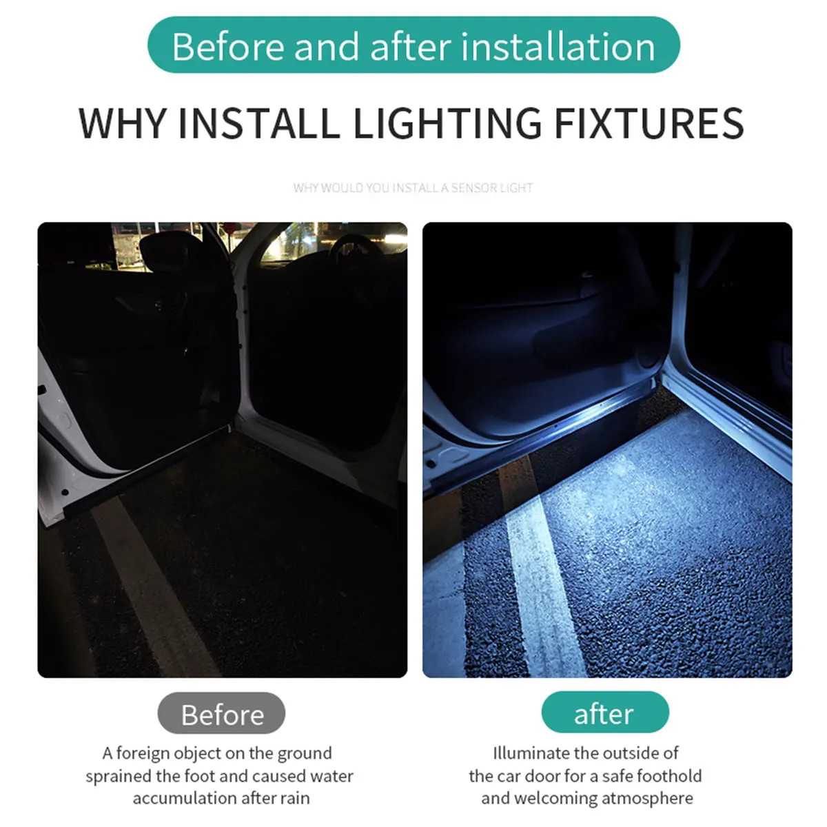Car Door Lights LED Colorful F - Lzpz Rui Decor Lighting Store recensie en prijs