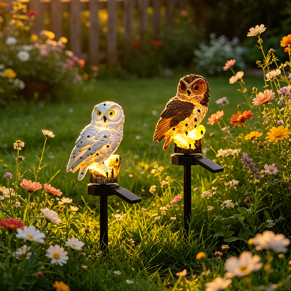 Owl Solar Light, Resin Owl Gro - Lighting Decor Outdoor recensie en prijs