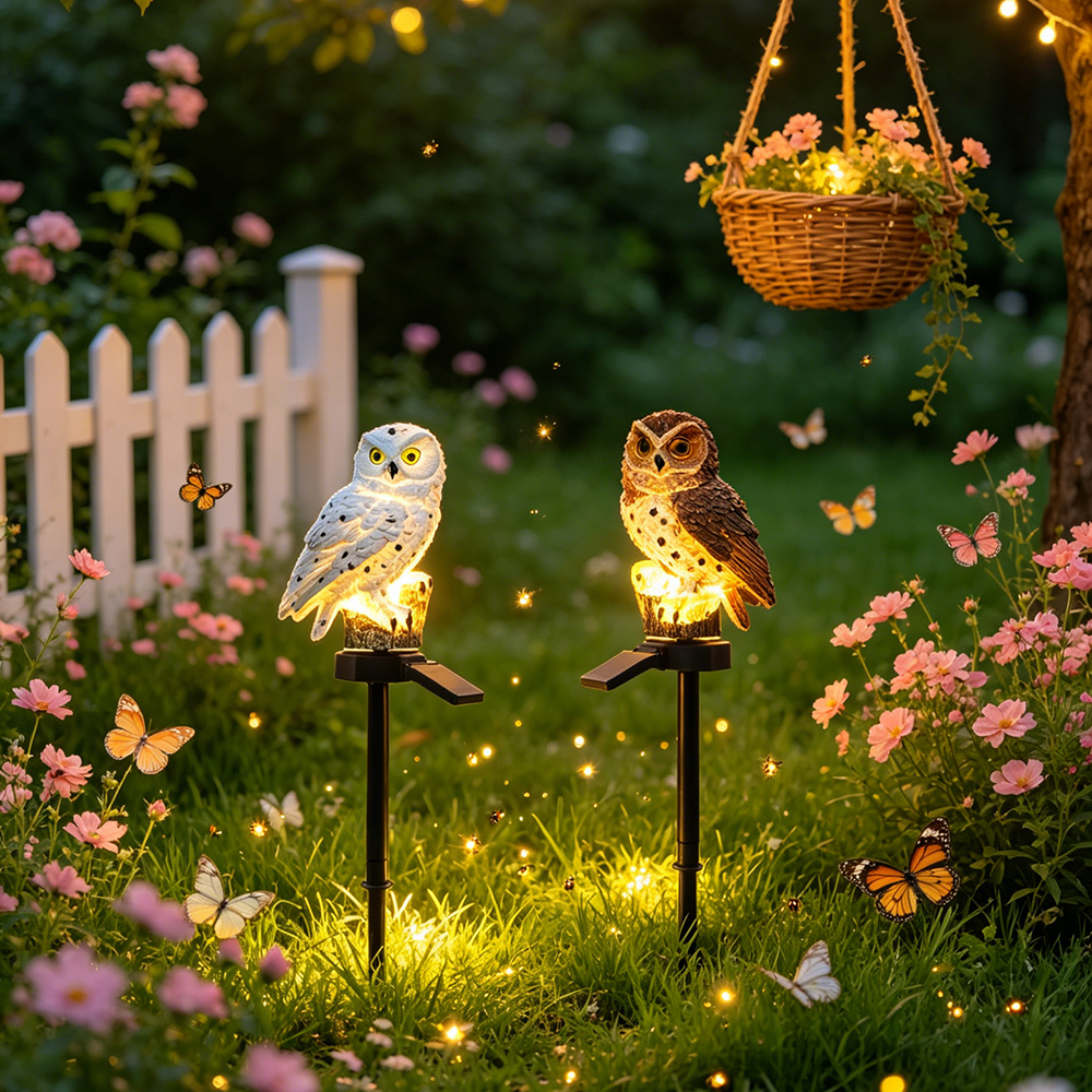 Owl Solar Light, Resin Owl Gro - Lighting Decor Outdoor recensie en prijs