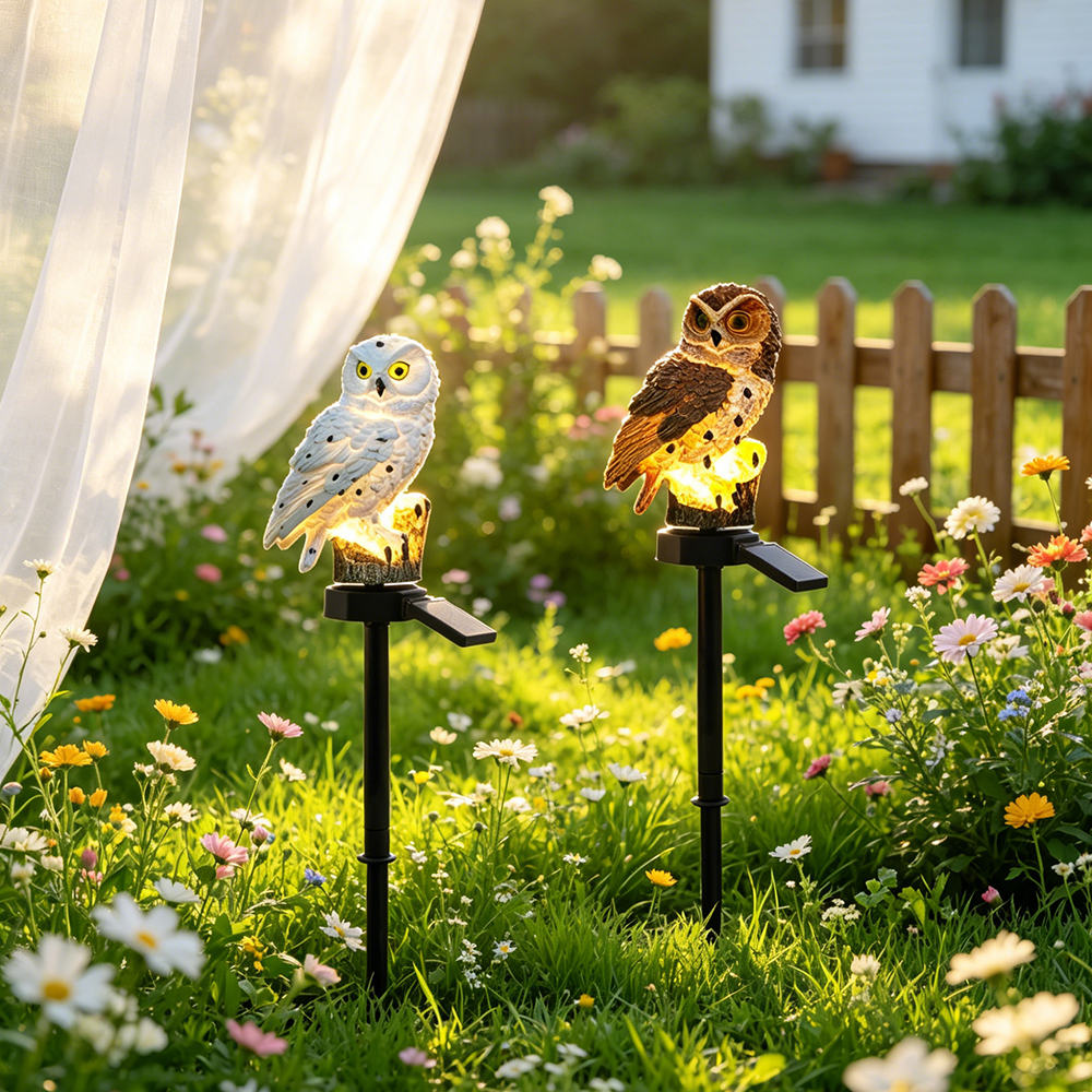 Owl Solar Light, Resin Owl Gro - Lighting Decor Outdoor recensie en prijs