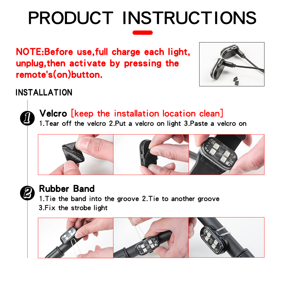 2/4pcs Wireless LED Strobe Lig - Lzpz Rui Decor Lighting Store recensie en prijs