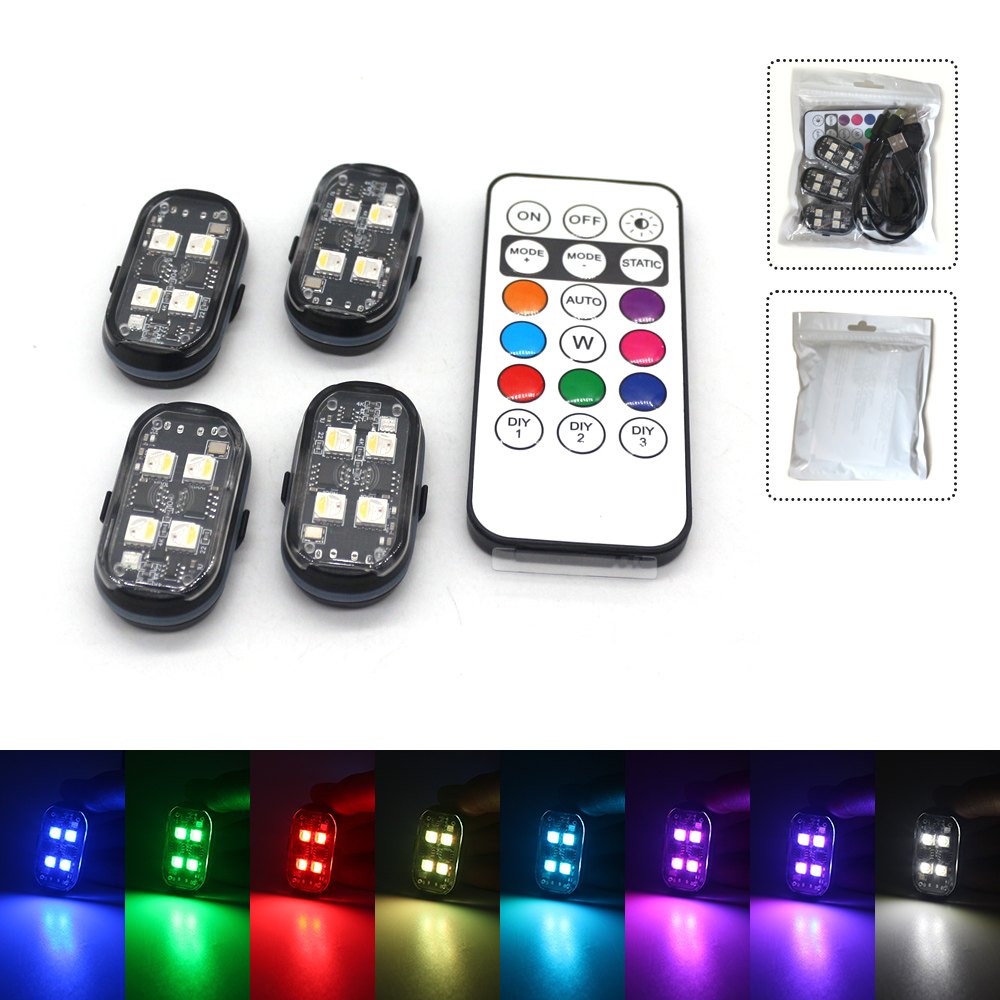 2/4pcs Wireless LED Strobe Lig - Lzpz Rui Decor Lighting Store recensie en prijs