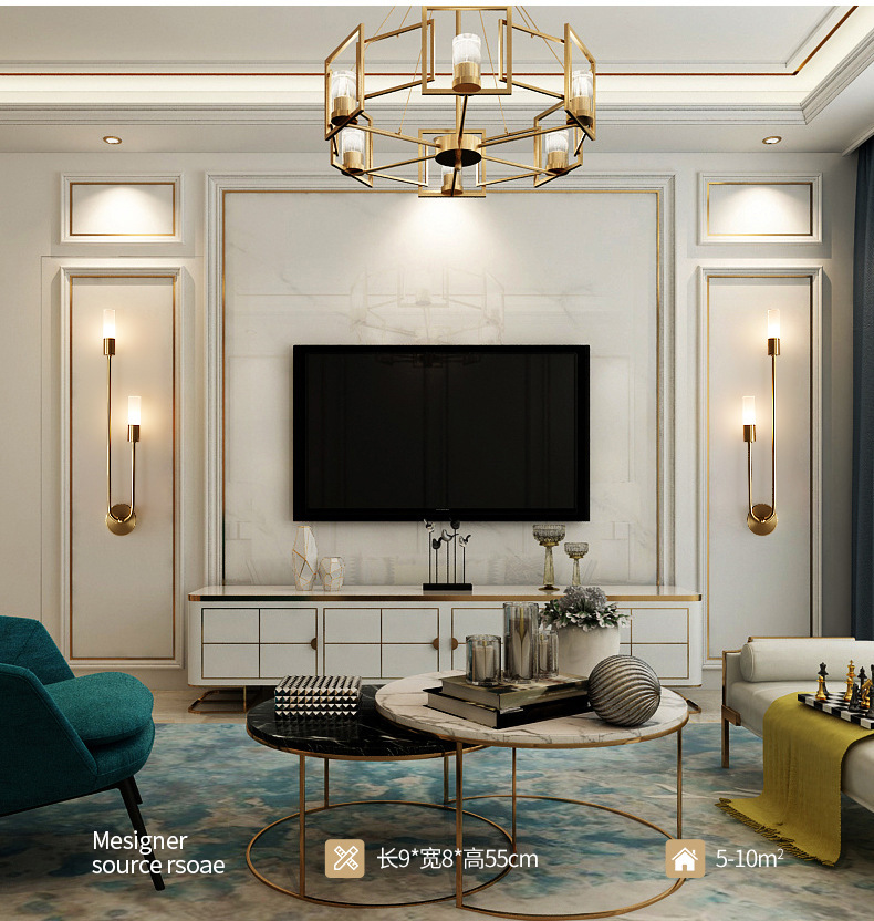 Retro Background Living Room A - Lighting Decor Living Room recensie en prijs