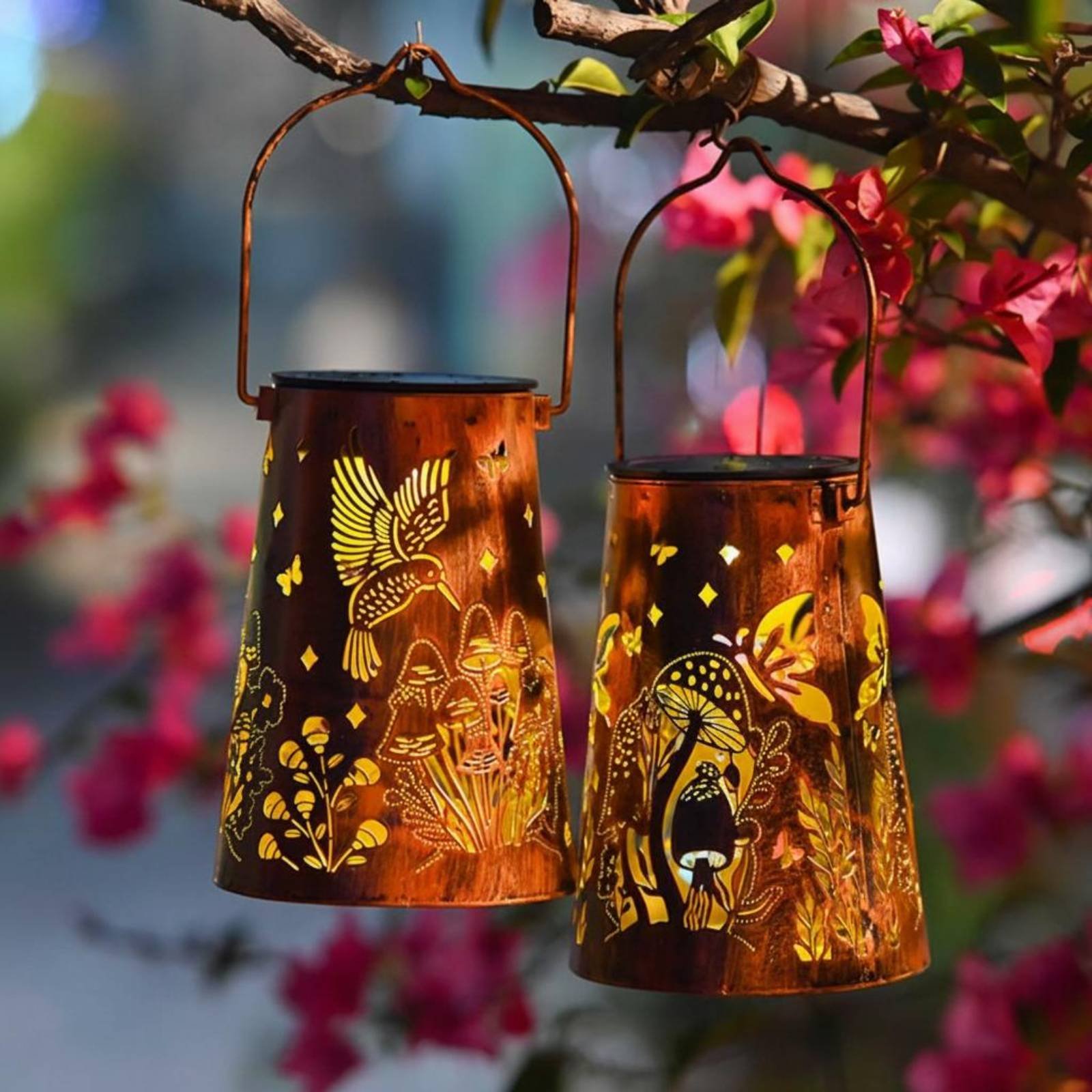 Floral Garden Lantern Pattern  - Lighting Decor Outdoor recensie en prijs