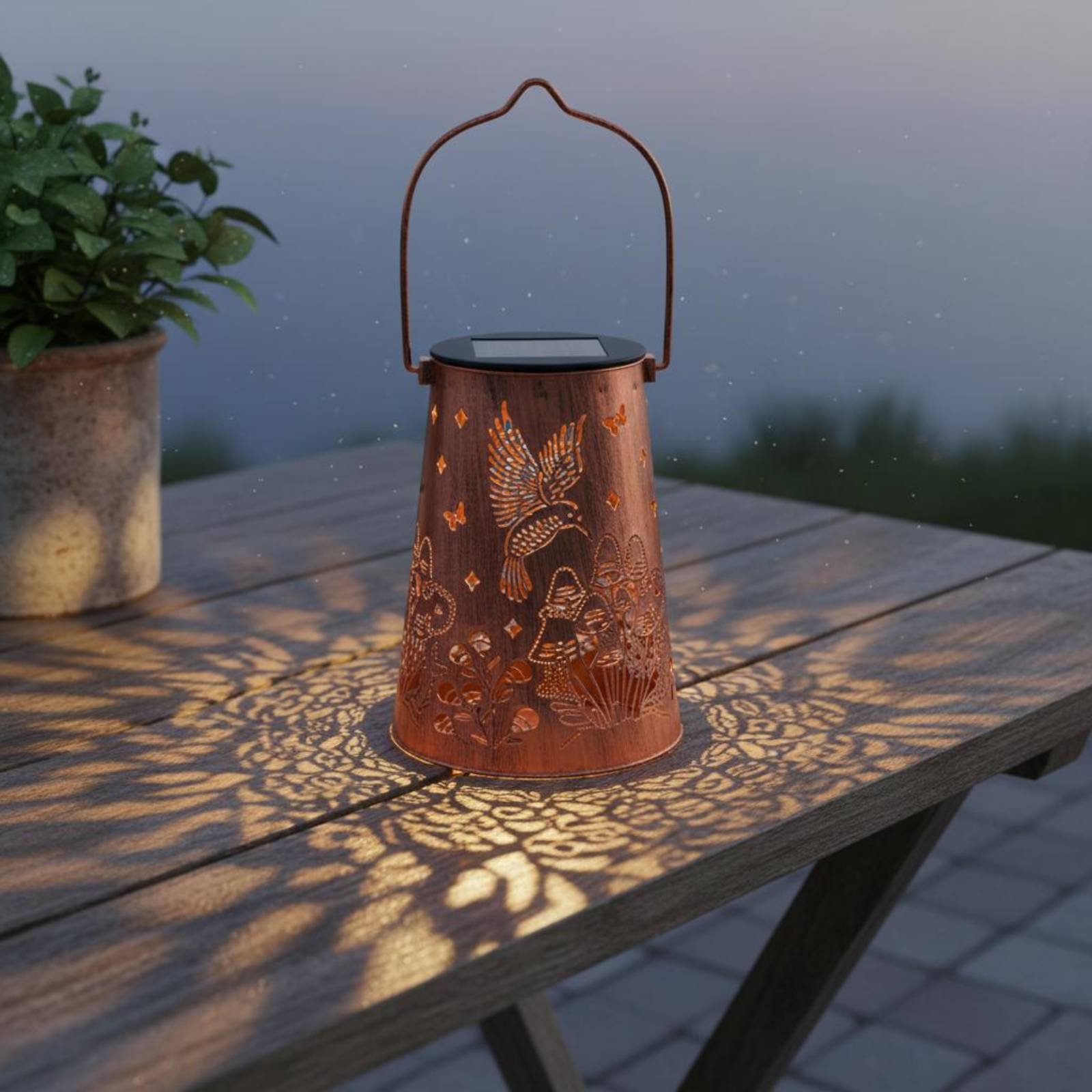 Floral Garden Lantern Pattern  - Lighting Decor Outdoor recensie en prijs