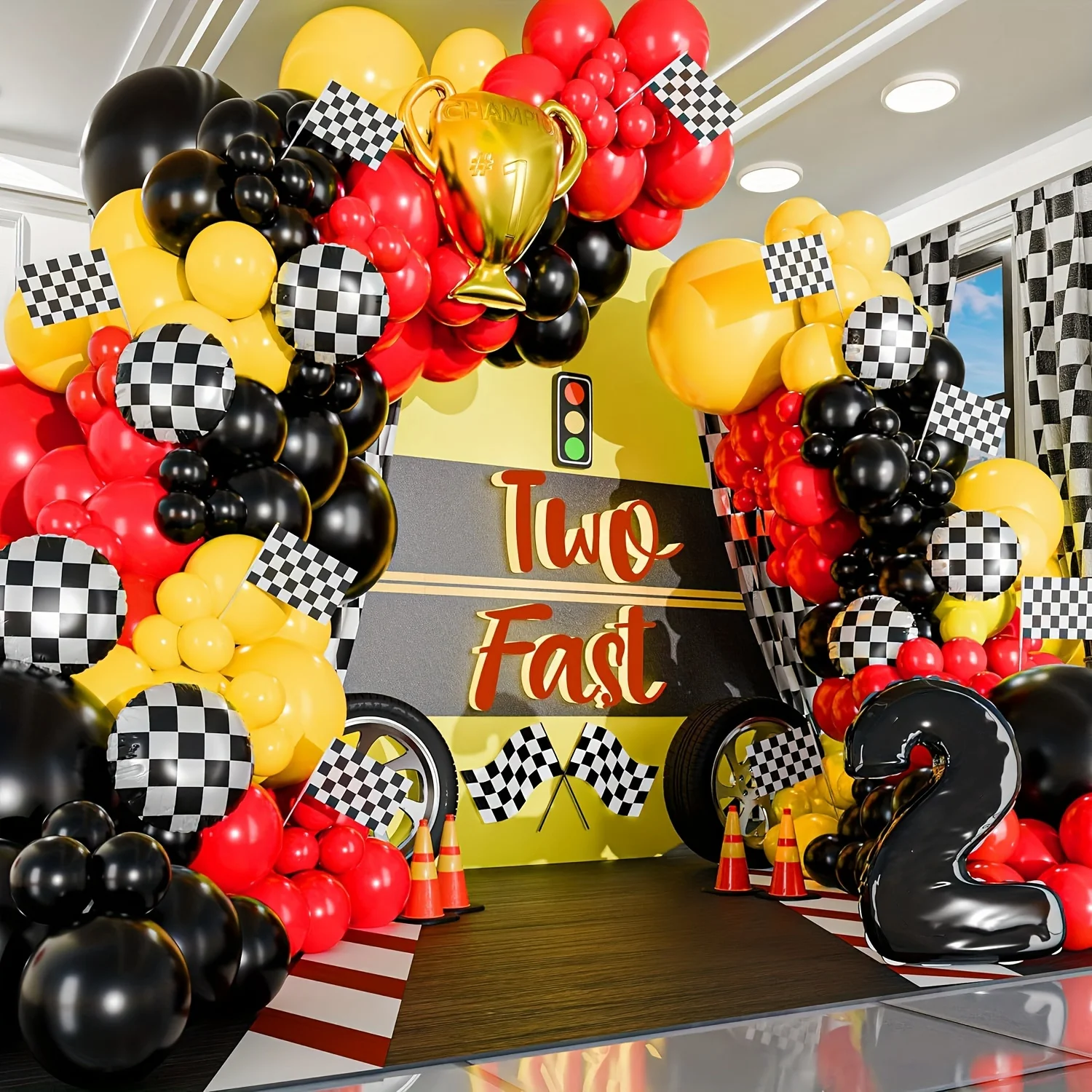 117pcs All-in-one Car Balloon  - Lighting Mcqueen Birthday Decor recensie en prijs