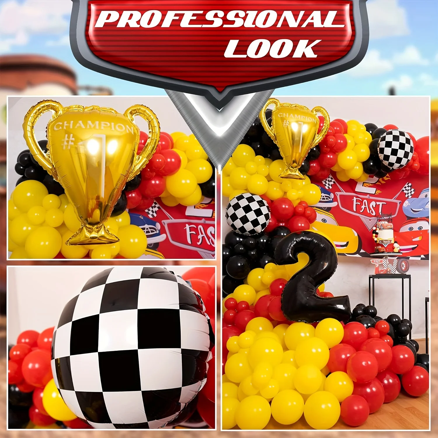 117pcs All-in-one Car Balloon  - Lighting Mcqueen Birthday Decor recensie en prijs