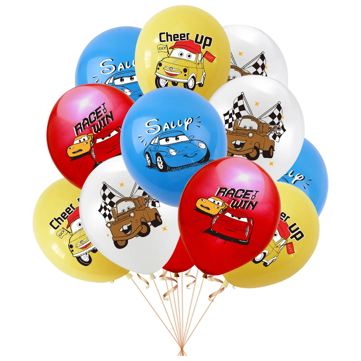 10pcs Cars 12 Inch Latex Ballo - Lighting Mcqueen Birthday Decor recensie en prijs
