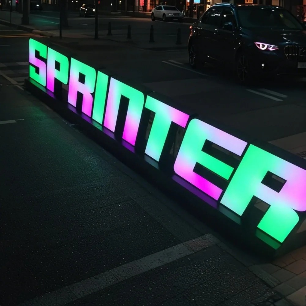 Custom RGB Metal LED Sign Wall - Lighting Decor Company recensie en prijs