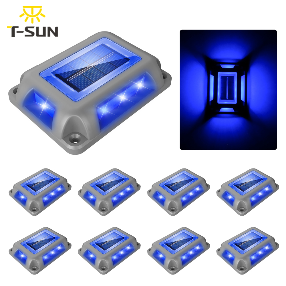 8PC Blue Light Solar Light Out - Lighting Decor Sunrise recensie en prijs