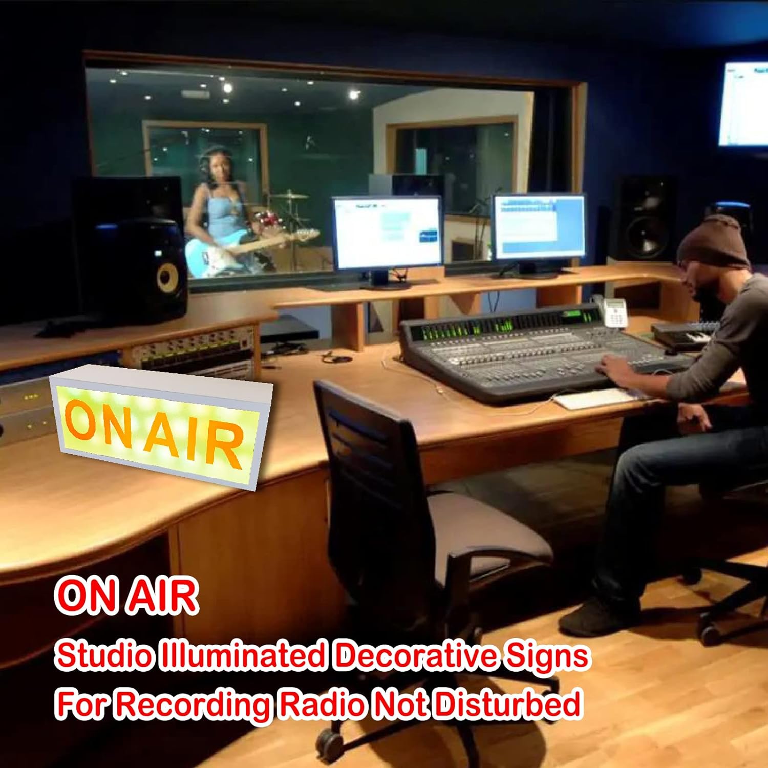 ON AIR SIGN LED LIGHT Recordin - Lighting Decor Company recensie en prijs