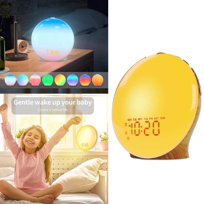 Wake Up Light with Wood Grains - Lighting Decor Sunrise recensie en prijs