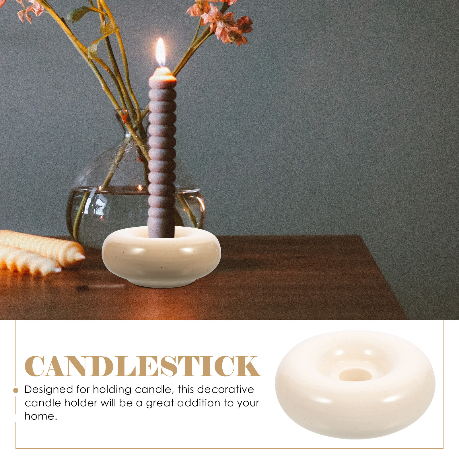 Decorative Ceramic Candlestick - Office Lighting Decor recensie en prijs