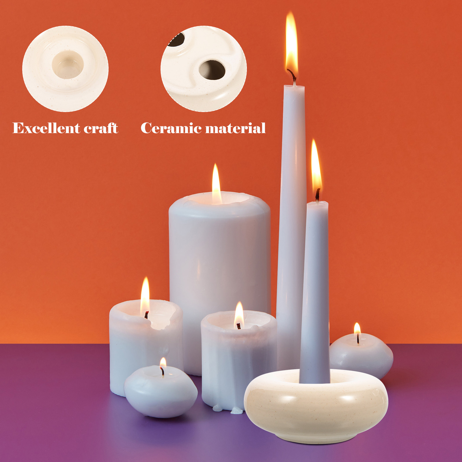 Decorative Ceramic Candlestick - Office Lighting Decor recensie en prijs