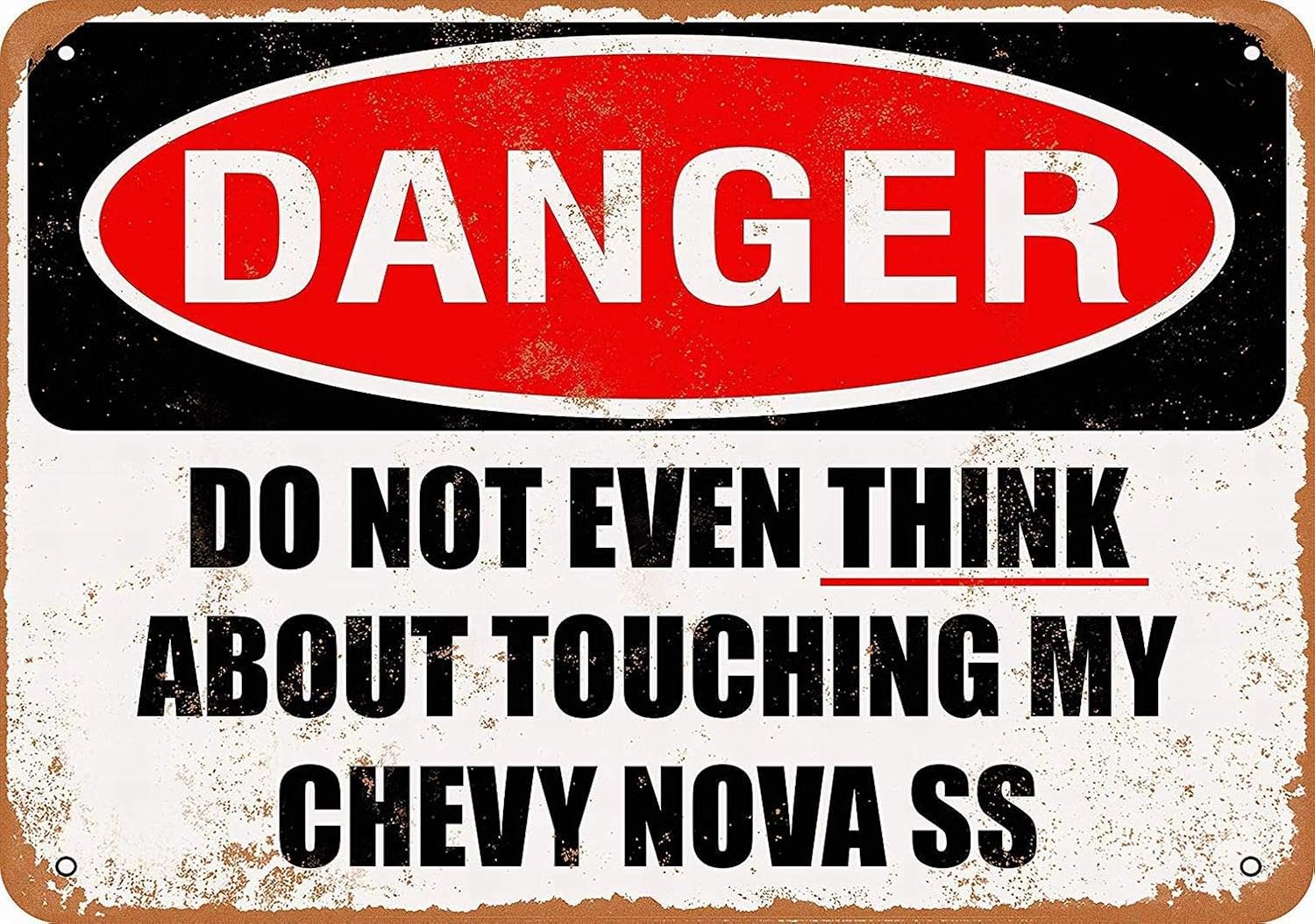 Metal Sign - Do Not My Chevy N - Nova Decor & Lighting Juletrelys recensie en prijs