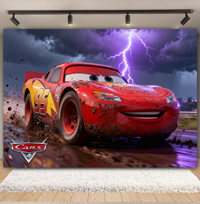 Disney Pixar Cars Custom Backd - Lighting Mcqueen Birthday Decor recensie en prijs