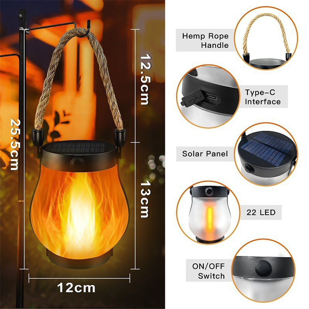 22LEDS Solar Flame Torch Light - Lighting Decor Sunrise recensie en prijs
