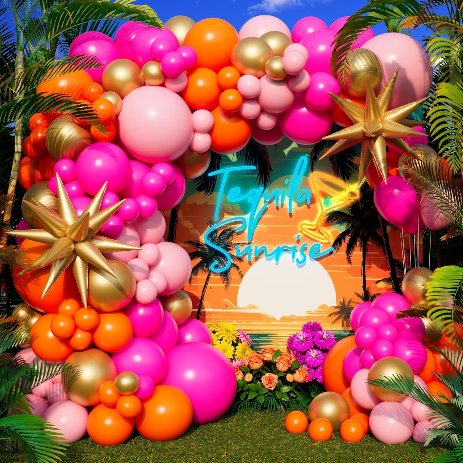 123Pcs Hot Pink Orange Metalli - Orange Lighting Decor recensie en prijs
