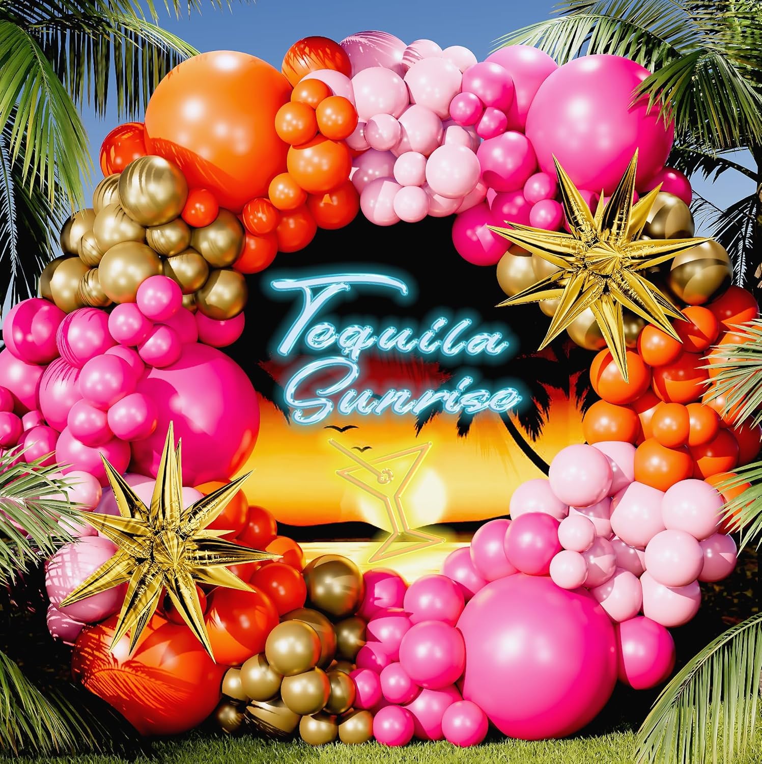 123Pcs Hot Pink Orange Metalli - Orange Lighting Decor recensie en prijs