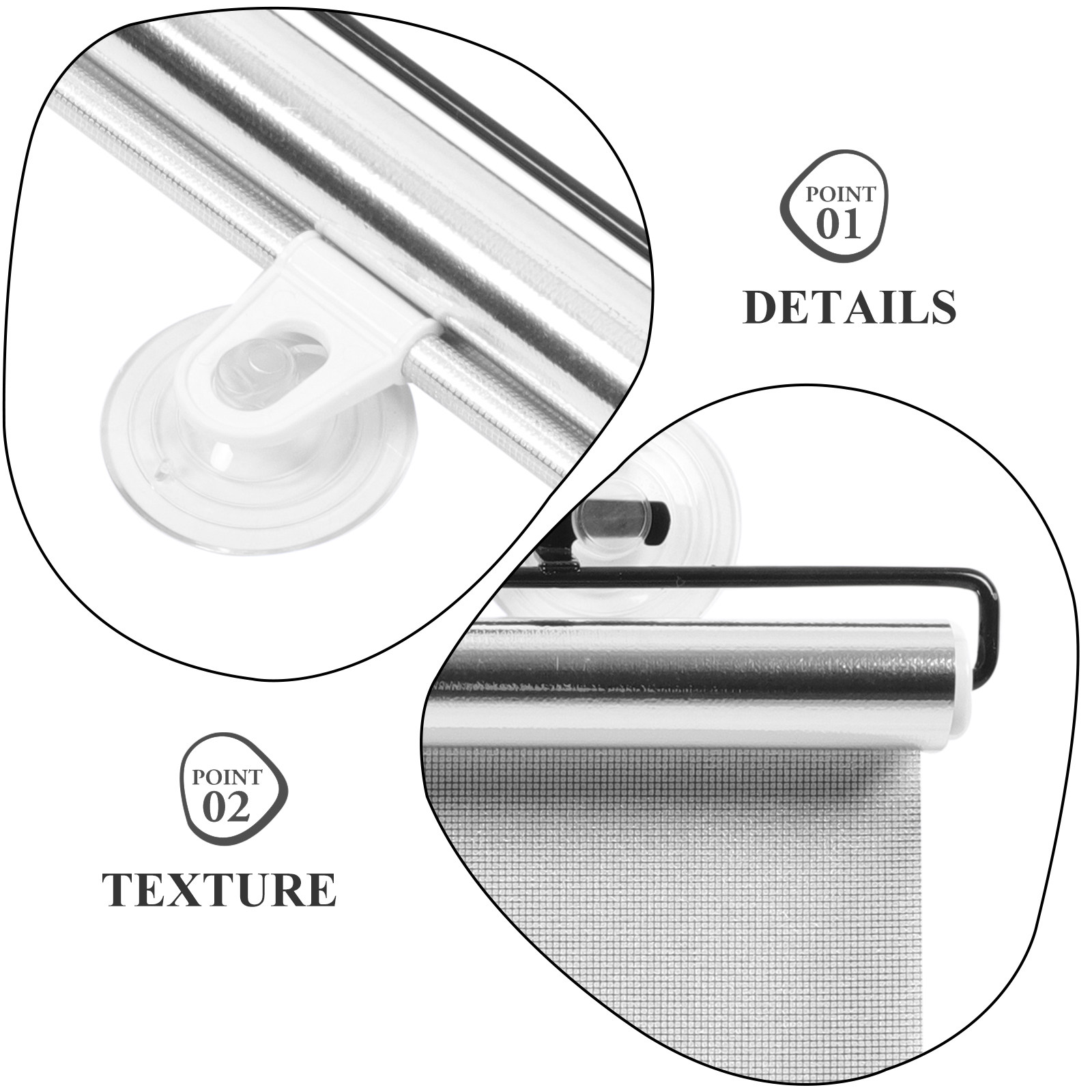 Window Shade Suction Cup Black - Office Lighting Decor recensie en prijs