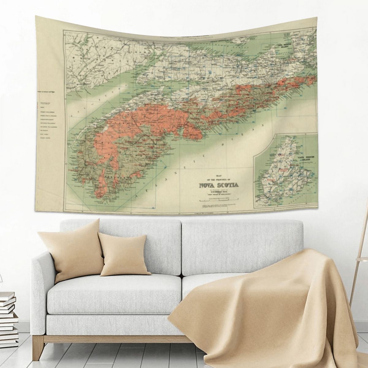 Vintage Geological Map of Nova - Nova Decor & Lighting Juletrelys recensie en prijs