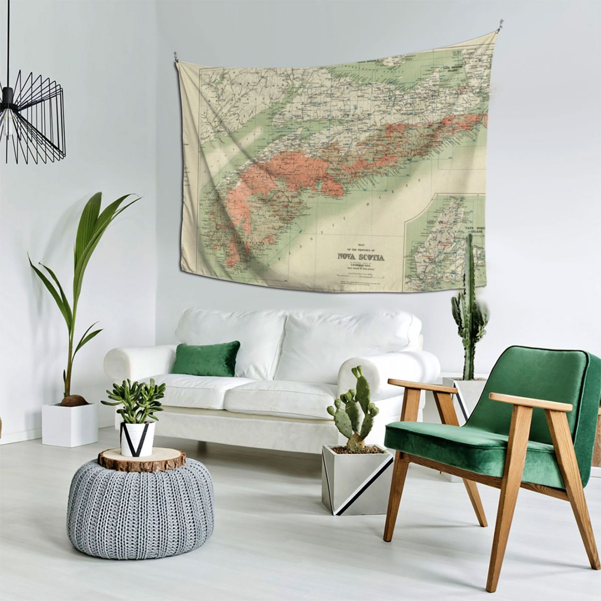 Vintage Geological Map of Nova - Nova Decor & Lighting Juletrelys recensie en prijs