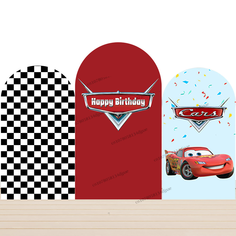 Race Car Arch Backdrop Cover C - Lighting Mcqueen Birthday Decor recensie en prijs