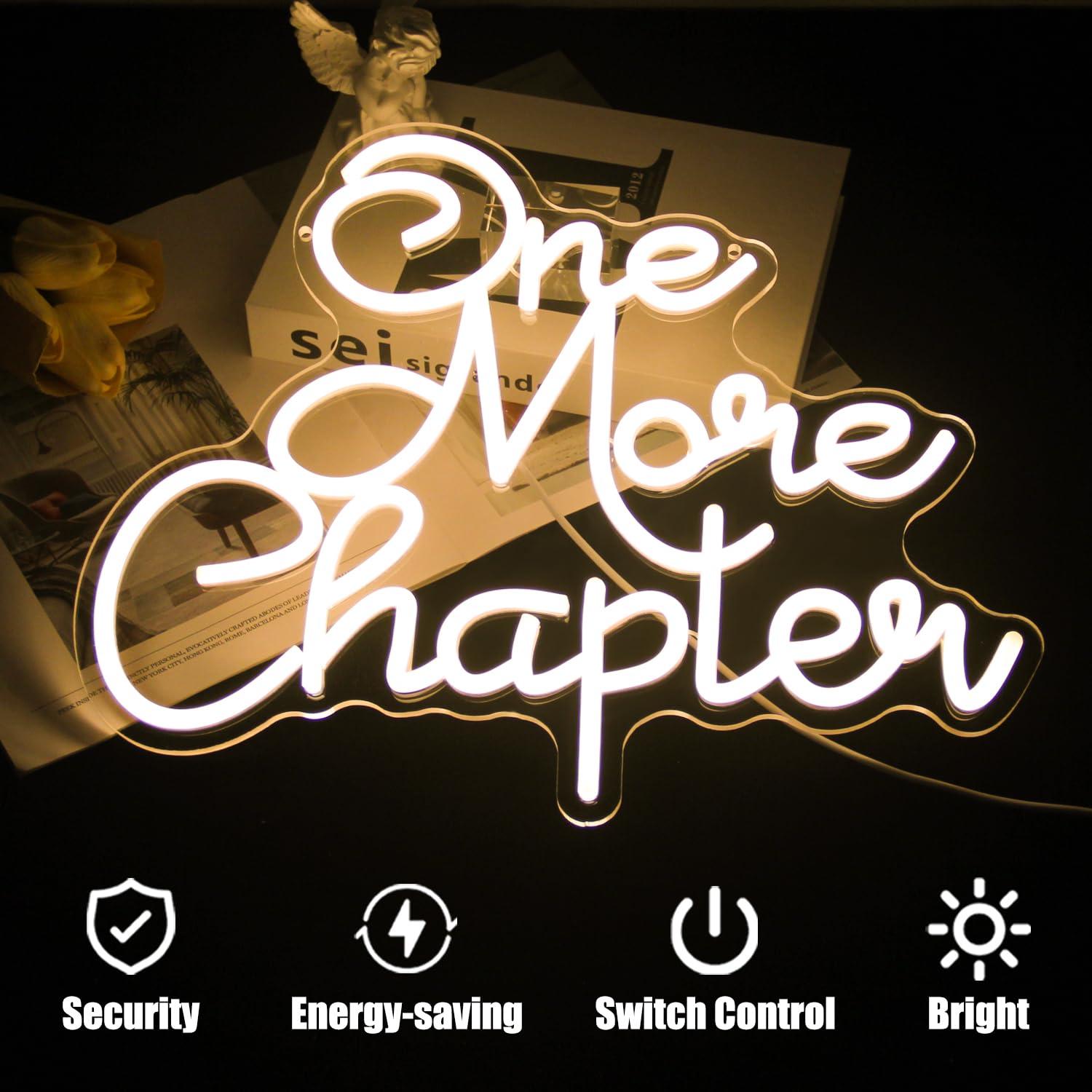 One More Chapter Neon Sign USB - Lighting Decor And More recensie en prijs