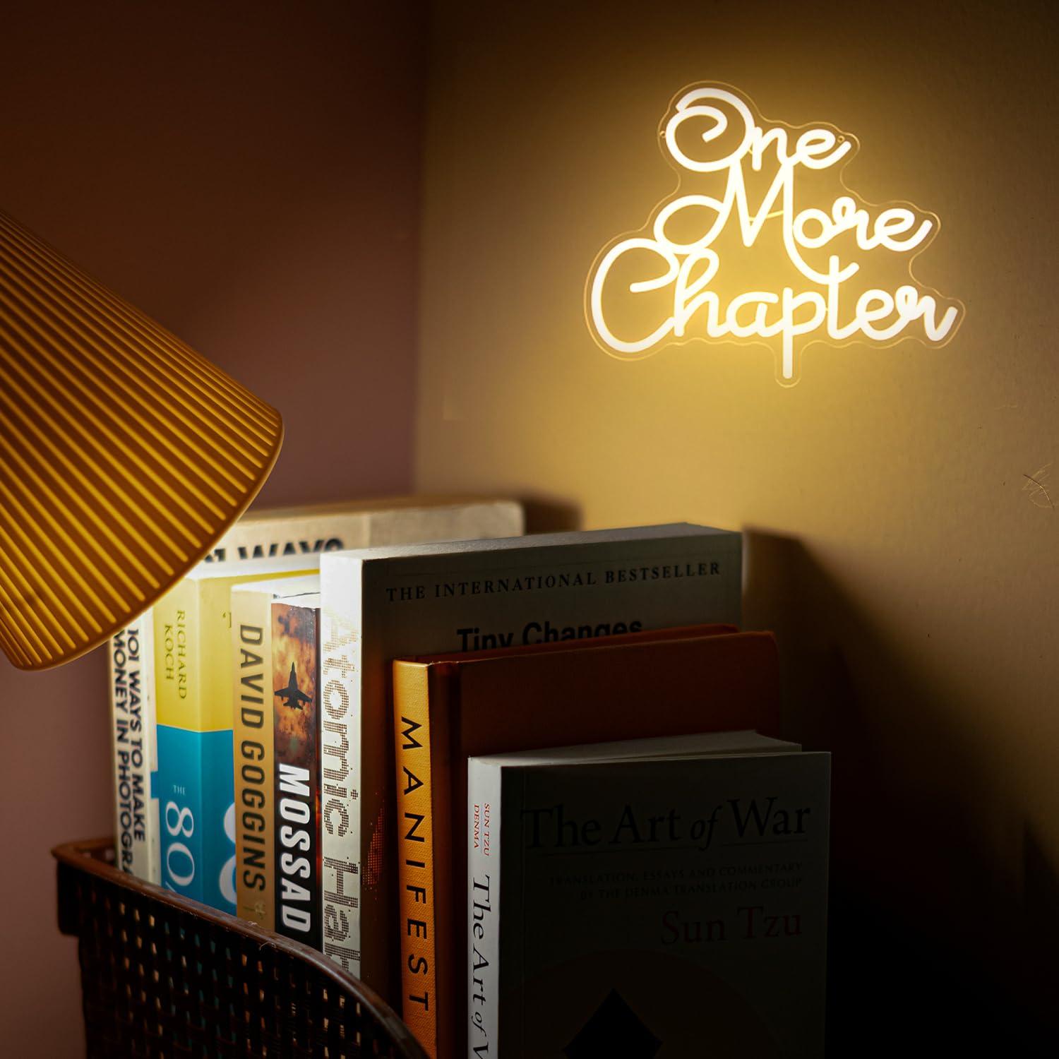 One More Chapter Neon Sign USB - Lighting Decor And More recensie en prijs