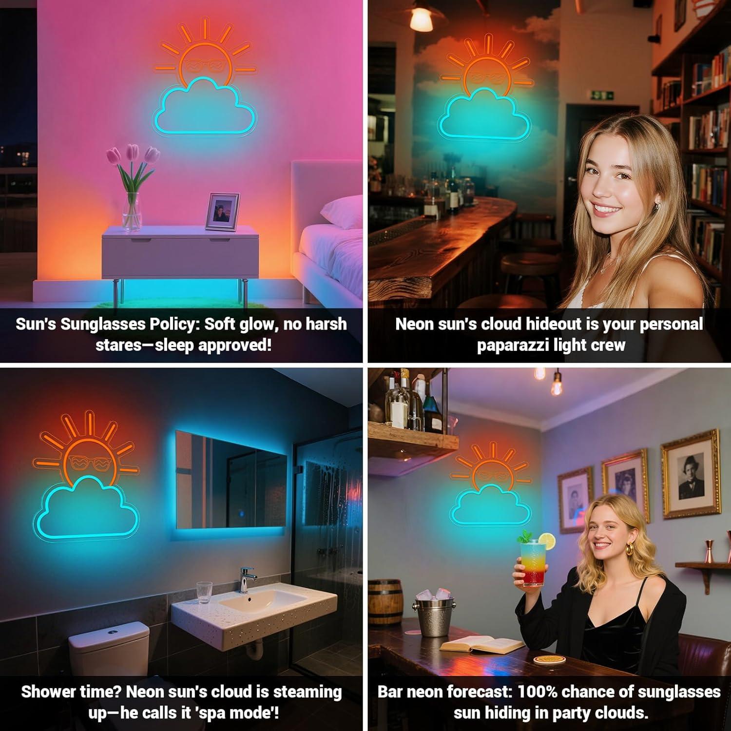 Sunrise Sunset Neon Sign USB P - Lighting Decor Living Room recensie en prijs
