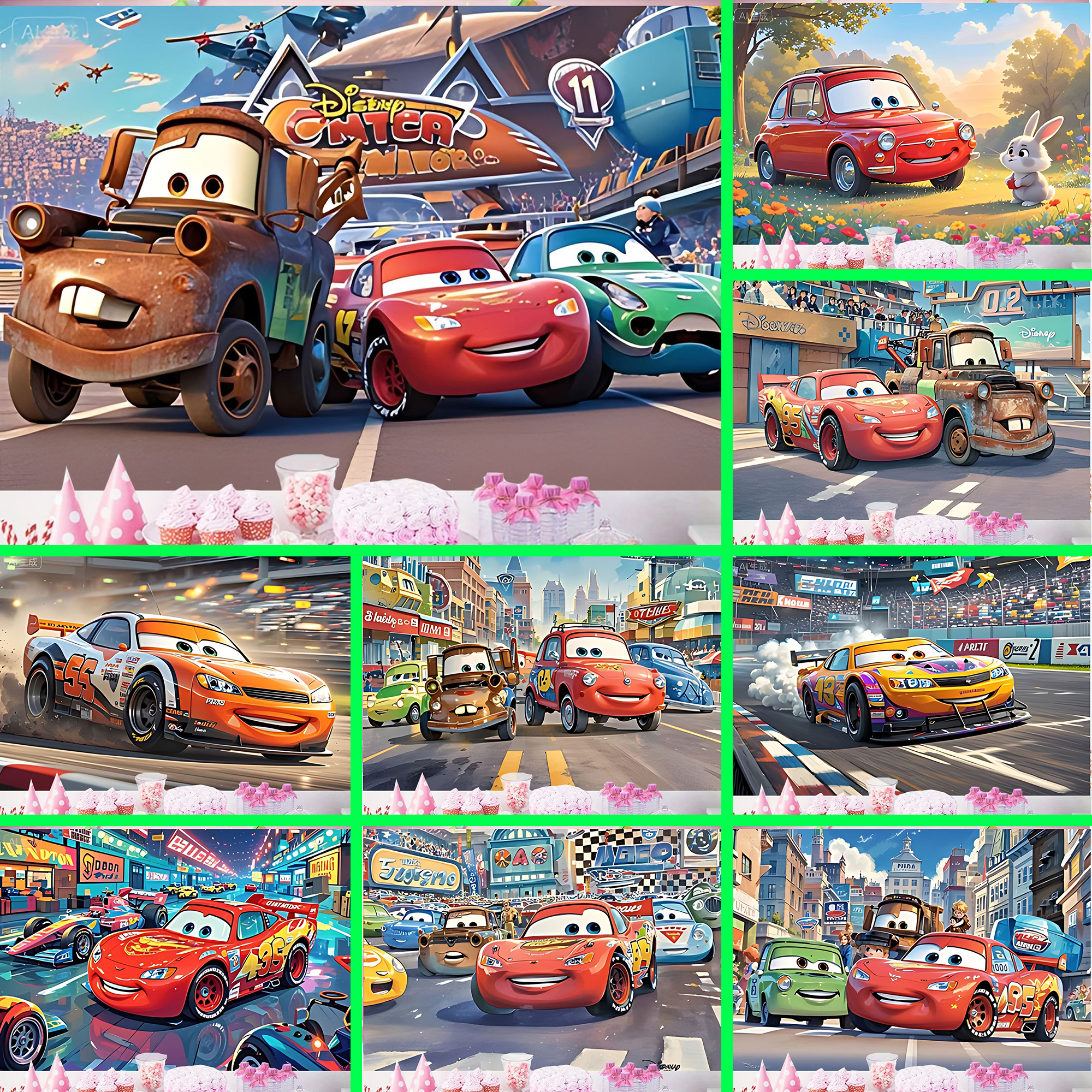 Disney Cars Movie Backdrop Ban - Lighting Mcqueen Birthday Decor recensie en prijs