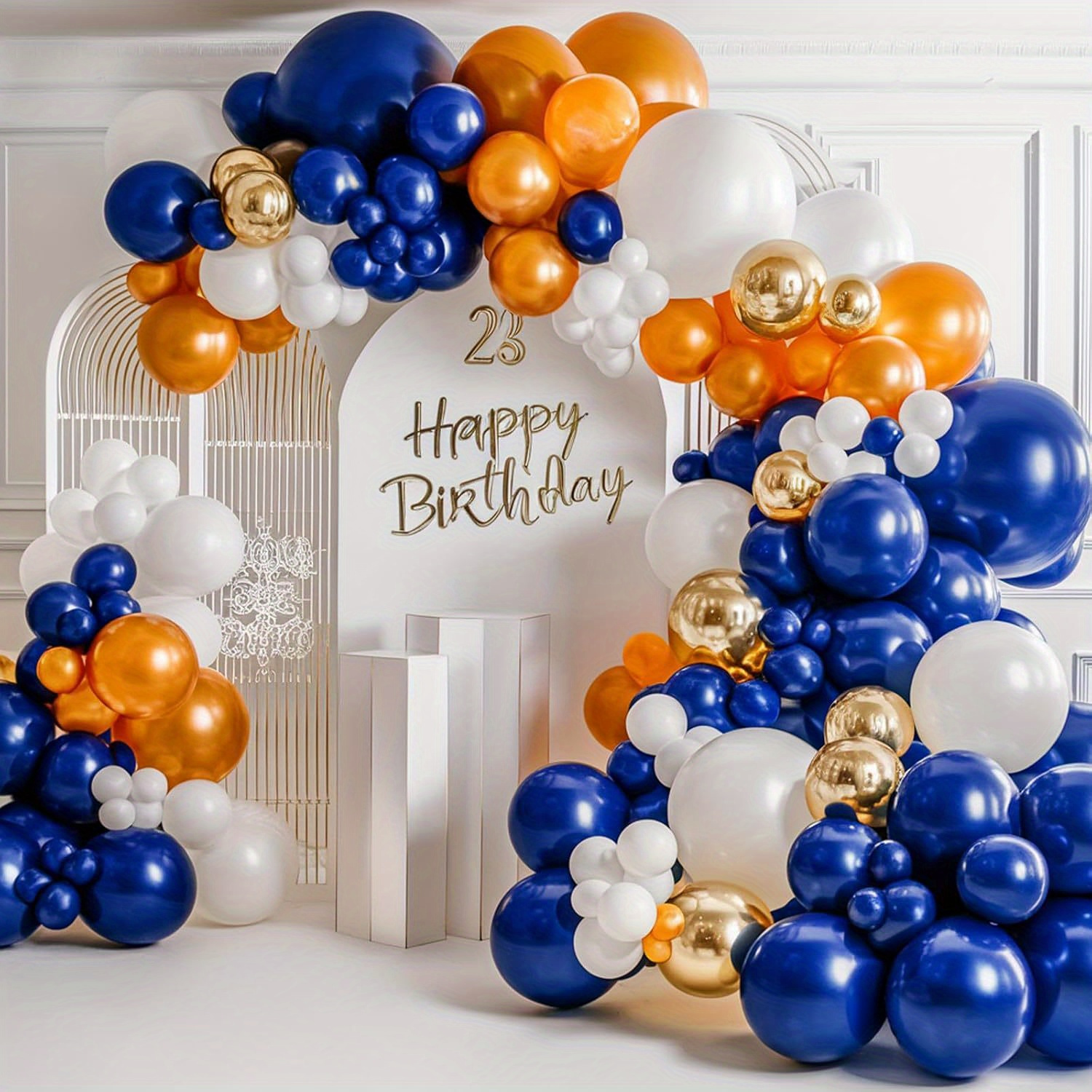 121pcs Orange and Blue Balloon - Orange Lighting Decor recensie en prijs