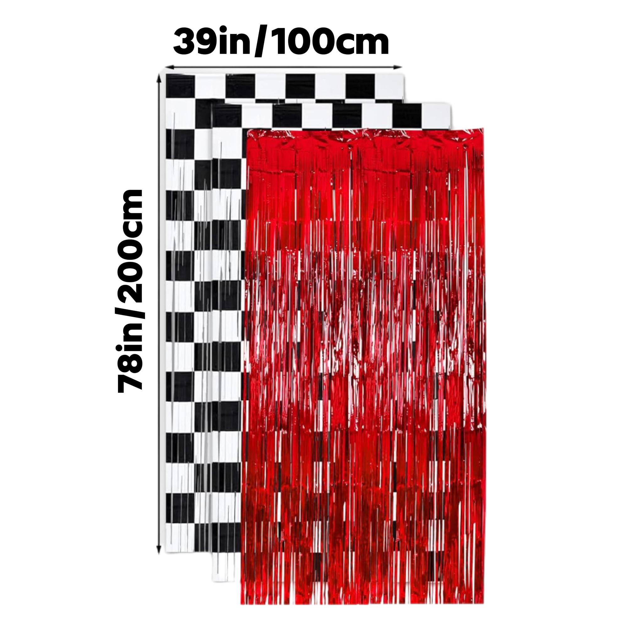 3Pcs Racing Cars Foil Fringe S - Lighting Mcqueen Birthday Decor recensie en prijs