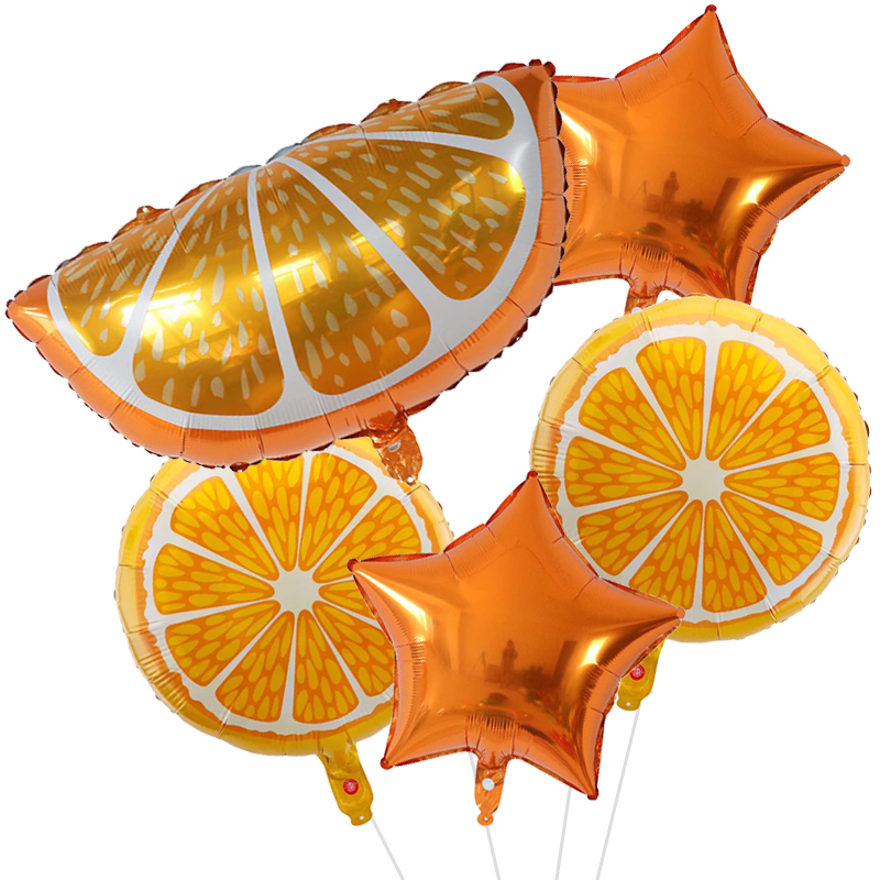 5pcs Fruit Foil Helium Balloon - Orange Lighting Decor recensie en prijs