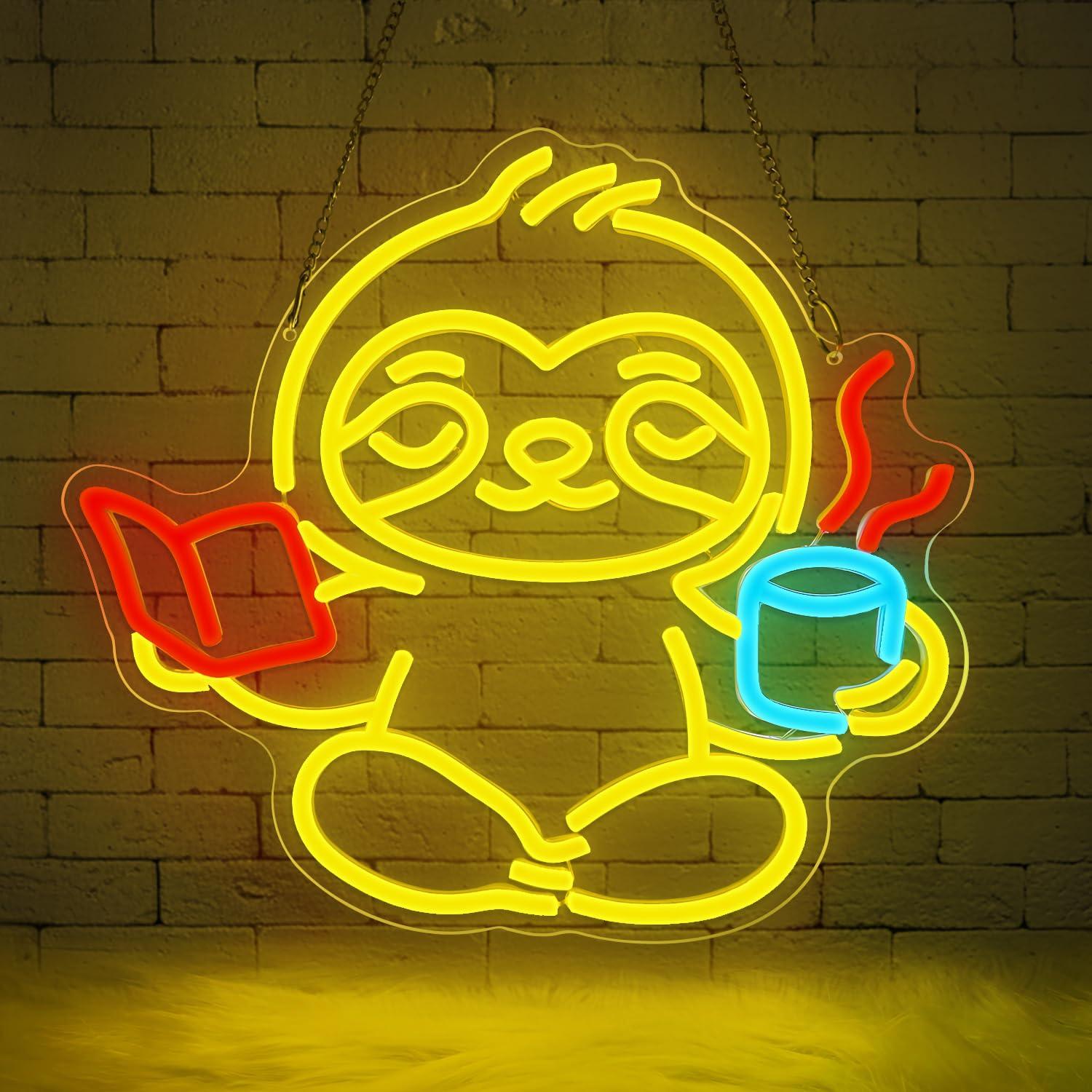 Sloth Neon Sign USB Dimmable L - Lighting Decor Living Room recensie en prijs