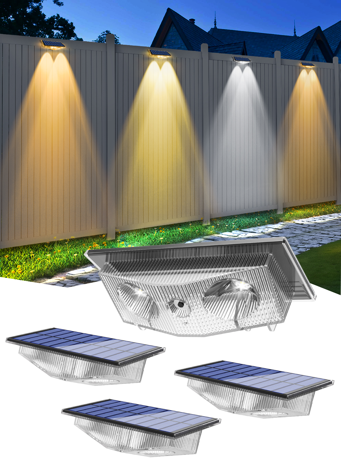 2/4/6 PCS Solar Wall Light Out - Lighting Decor Sunrise recensie en prijs