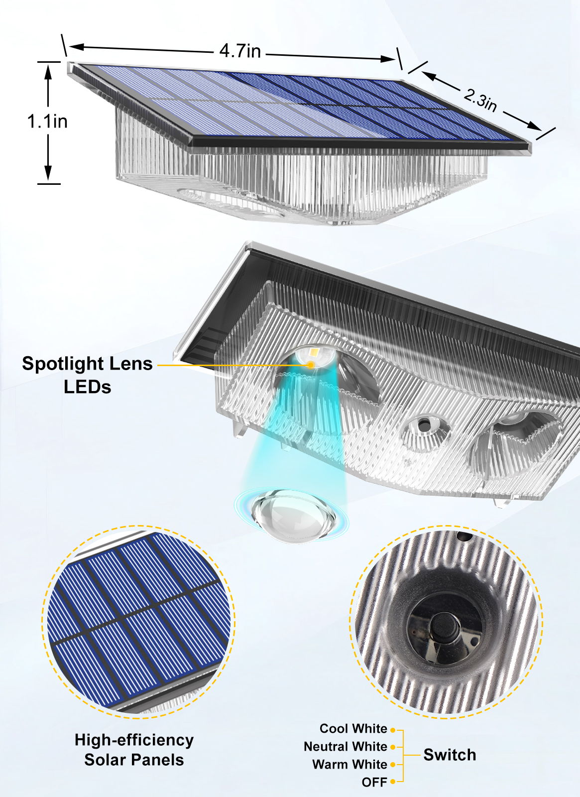 2/4/6 PCS Solar Wall Light Out - Lighting Decor Sunrise recensie en prijs