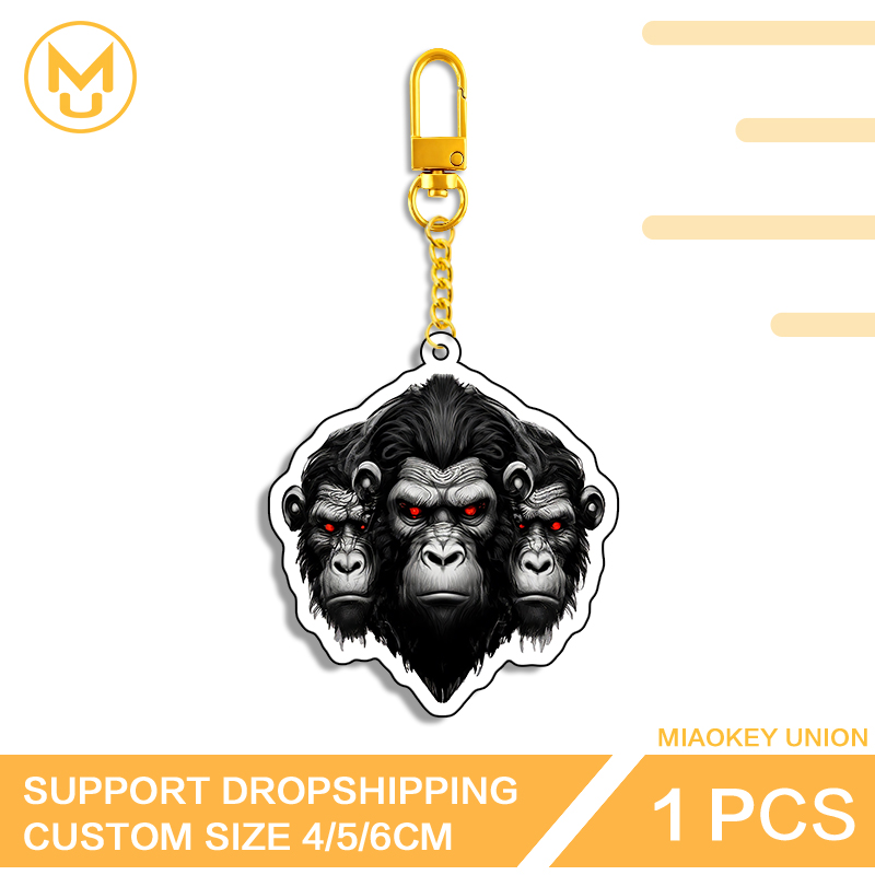 Three Chimpanzee Heads Keyring - Union Lighting & Decor Montreal Quebec recensie en prijs