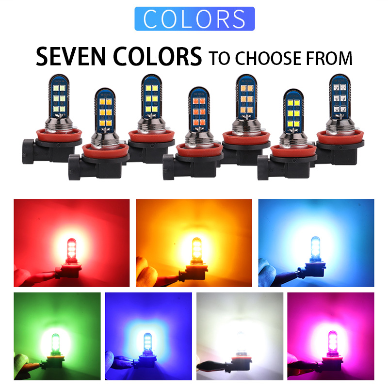 2Pcs 7 Colors Green Orange H7  - Orange Lighting Decor recensie en prijs